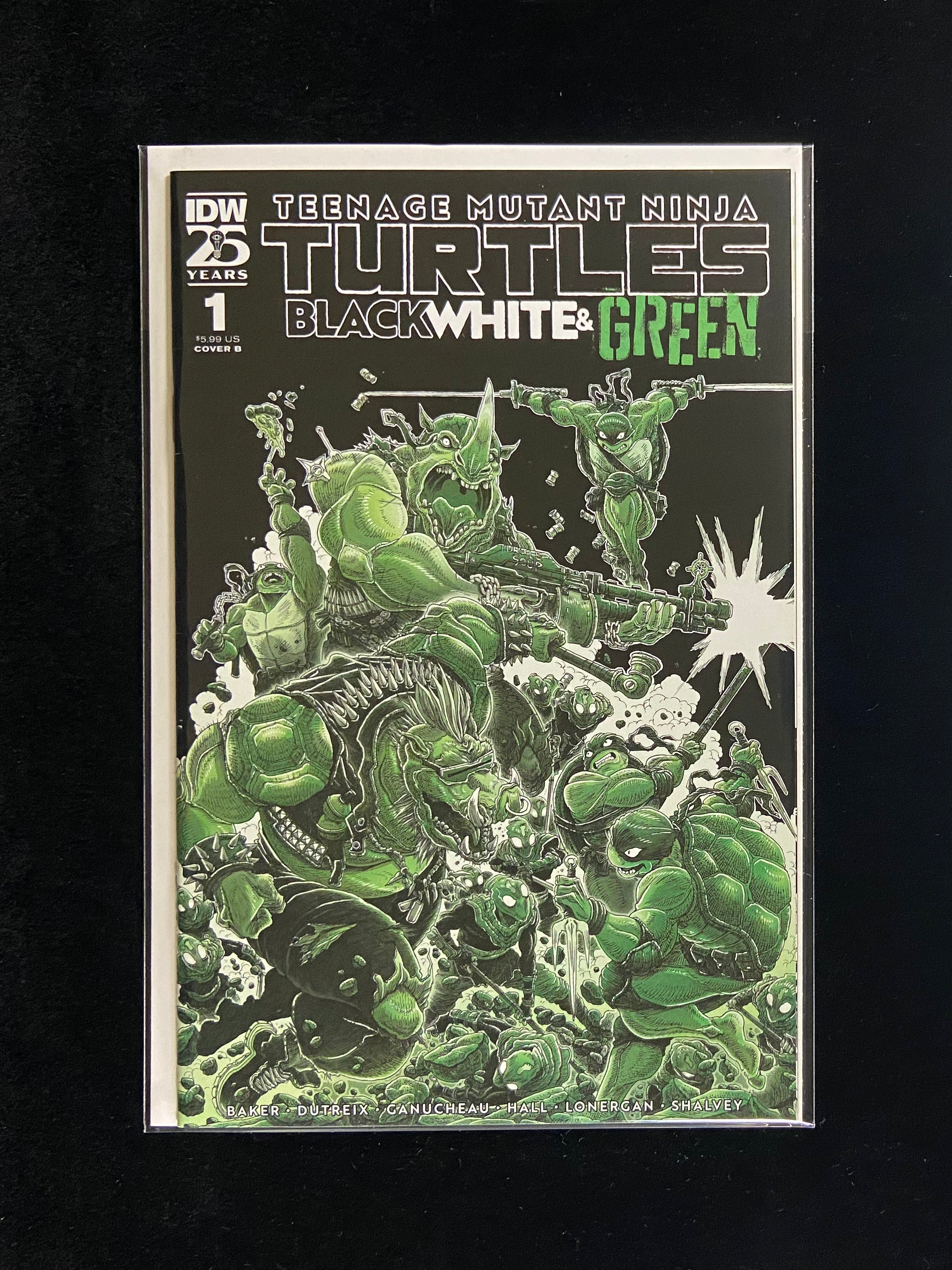 Teenage Mutant Ninja Turtles: Black, White & Green #1